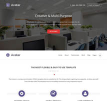 Avatar - All in 1 One Page Parallax HTML5 Template