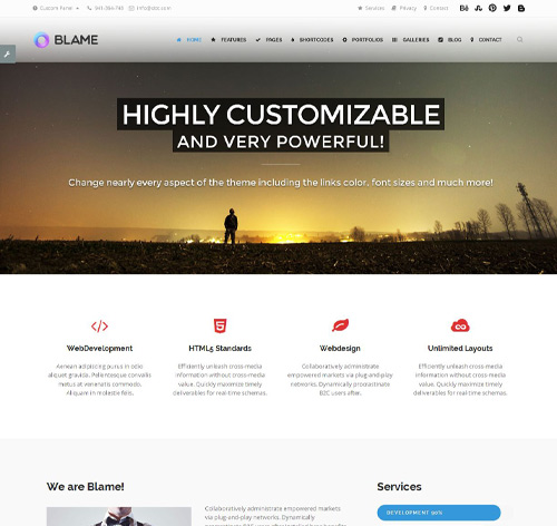 Blame - Responsive MultiPurpose WordPress Theme