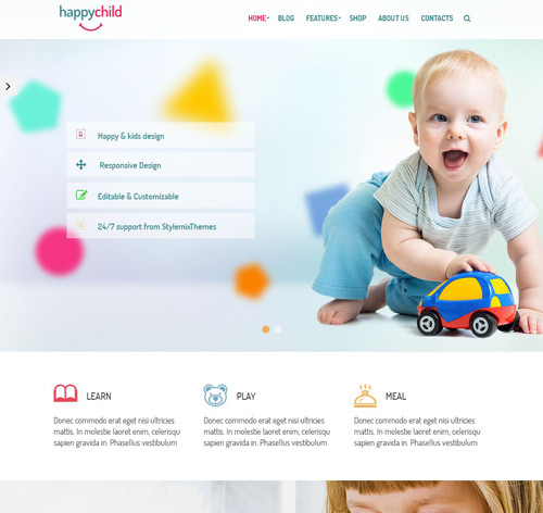 HappyChild - Kindergarten WordPress Theme