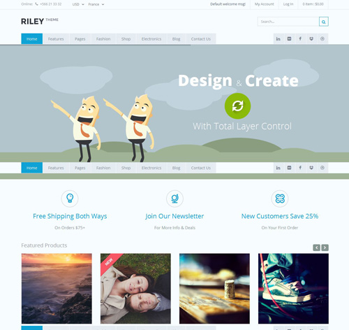 Riley - Responsive Magento Theme