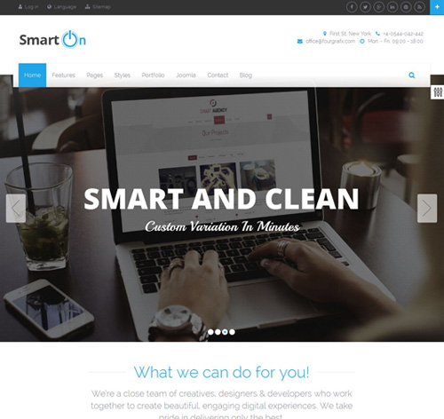 SmartOn - Multi-Purpose Ultimate Joomla Theme