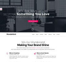 Wunderkind - One Page Parallax Joomla Template