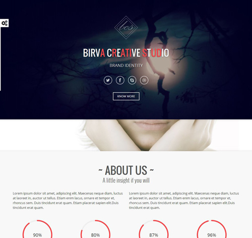 Birva - Bootstrap Parallax One Page JoomlaTemplate