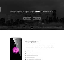 Trent - Responsive One Page Parallax Template