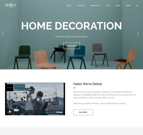 deKor - Responsive Interior HTML Template