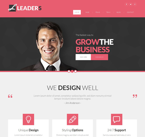 Leaders – Creative Multipurpose WordPress Theme