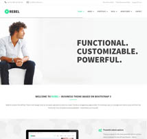 Rebel - WordPress Business Bootstrap Theme