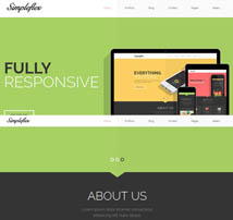 Simpleflex - OnePage & MultiPage Flat Joomla