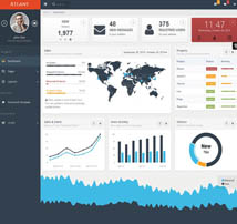 Atlant - Bootstrap Admin Template with Frontend