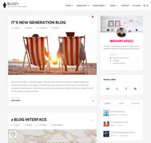 Blogy - Modern Personal Wordpress Blog Theme