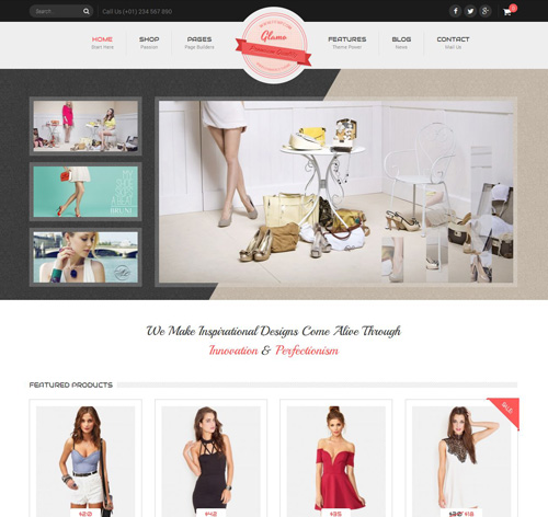 Glamo - Responsive WordPress Ecommerce Theme