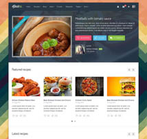 Gustos - The complete UI for a "recipe website"