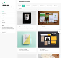 Helium - Modern Portfolio & Blog Theme