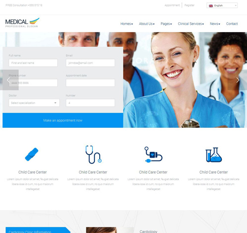 Medical - Health WordPress Theme