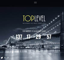 TopLevel - Responsive Countdown Landing Page