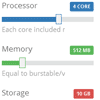 jQuery Cloud Pricing Slider