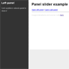 jQuery Side panel slider plugin