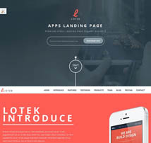 Lotek — Modern App Landing Page Wordpress Theme