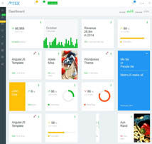 MTek - Admin Template Bootstrap + AngularJS