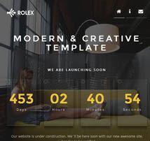 ROLEX - Responsive Coming Soon Template
