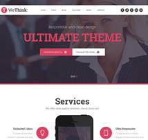 We Think - Single&Multi Page Parallax Template