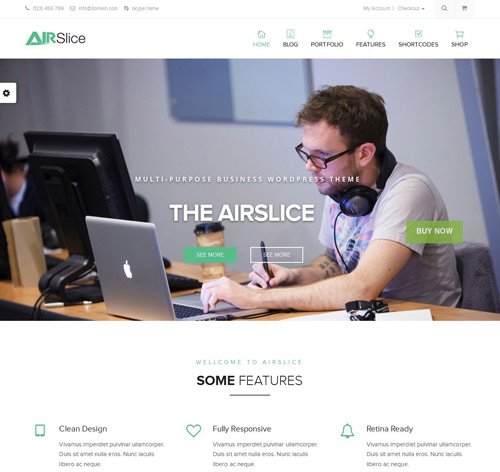 AirSlice - Creative Responsive Wordpress Theme