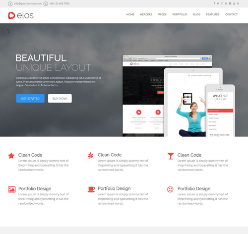 Elos Responsive Multipurpose WordPress Theme