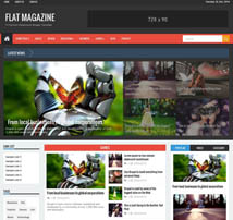 Flat Mag - Responsive Magazine News Drupal Theme