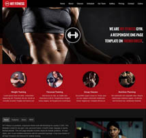 Hit Fitness & Gym One Page Joomla Theme