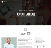 Identity - Personal vCard CV Portfolio WP Theme