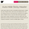 Auto-Hide Sticky Header with JavaScript & CSS3