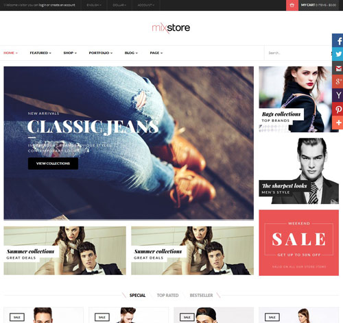 MixStore - MultiShop WooCommerce Theme
