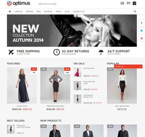 Optimus - Flexible Responsive OpenCart Theme