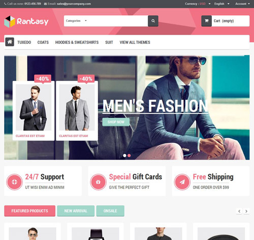 Rantasy - Responsive Prestashop Theme