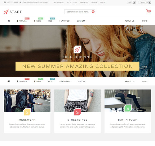Start - Multi-Purpose Responsive Magento Theme