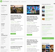 The Reader Wordpress Minimal Blog Template