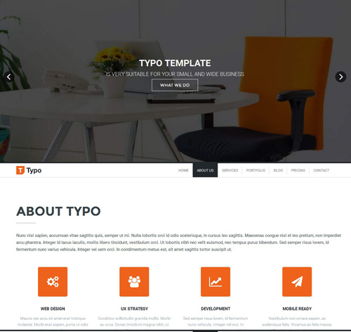 Typo - One Page Joomla Template