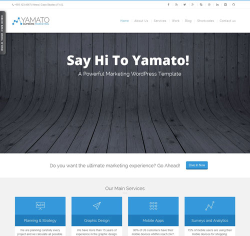 YAMATO - Corporate Marketing Wordpress Theme