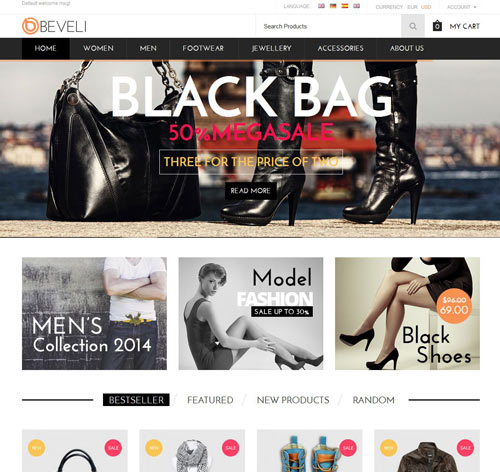 Beveli - Responsive Magento Theme
