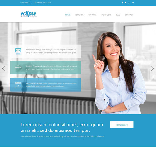 Eclipse - Responsive Business WordPress Theme