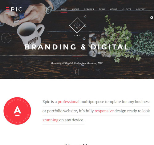 EPIC - Responsive Multi-Purpose Theme
