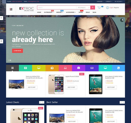 Lexus Extroic Opencart 2 Theme