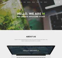 M - Creative Multi-Purpose WP One Page Theme