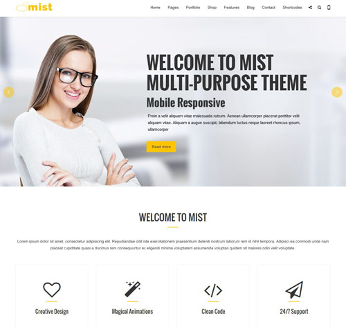 Mist | Multi-Purpose HTML5 Responsive Template