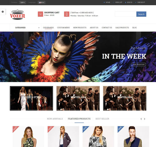 Vozer - Multi-Purpose Responsive Prestashop Theme