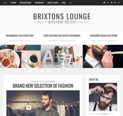 Brixton - Minimal & Personal WordPress Blog Theme