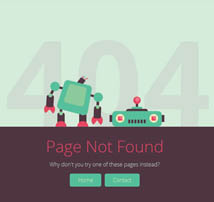 Brokebot - Animated SVG 404 Error Pages