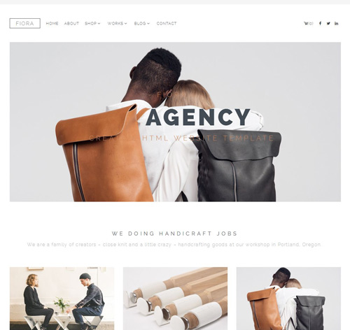Fiora - Multi & Onepage Portfolio WordPress Theme
