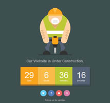 Jackhammer - Animated SVG Under Construction Page