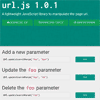 url.js : JavaScript library to manipulate the Page URL